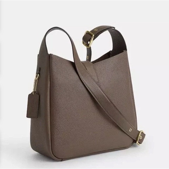 Coach Hadley Convertible Crossbody Bag Dark Stone Leather CW002 NWT - Picture 3 of 6